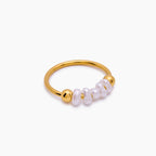 Mini Pearl Row Ring