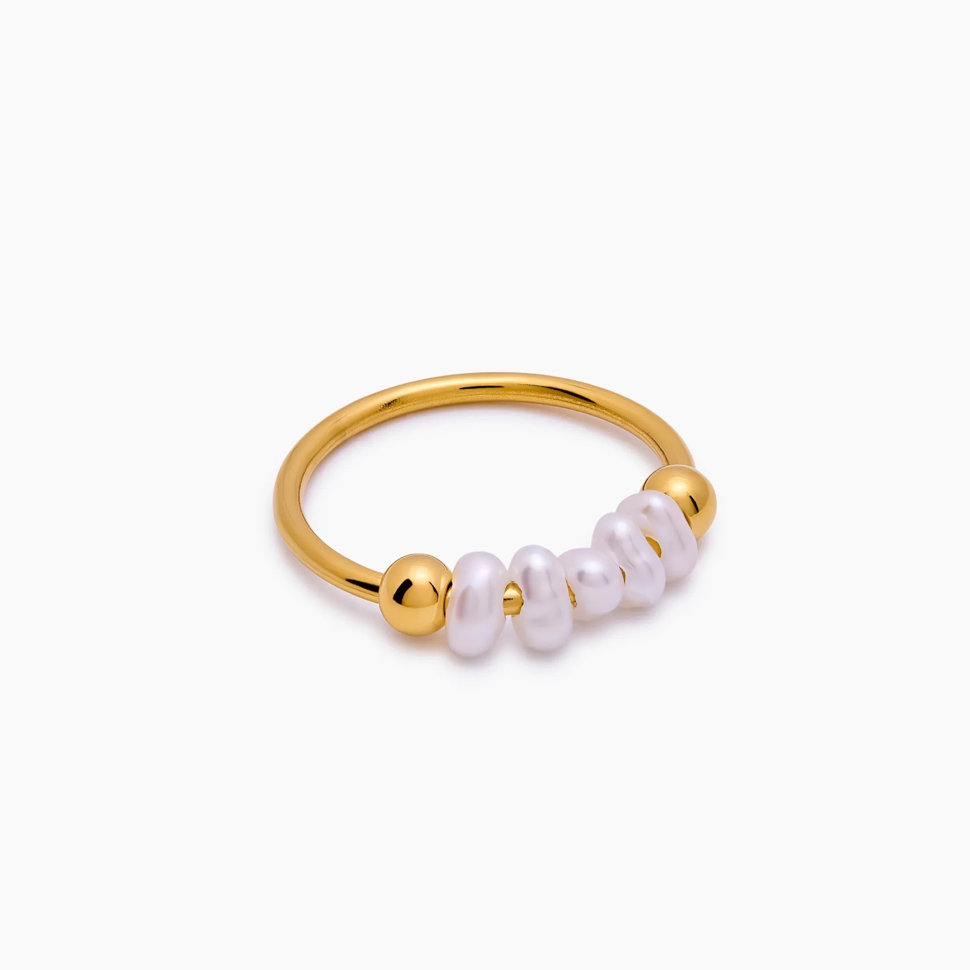 Mini Pearl Row Ring