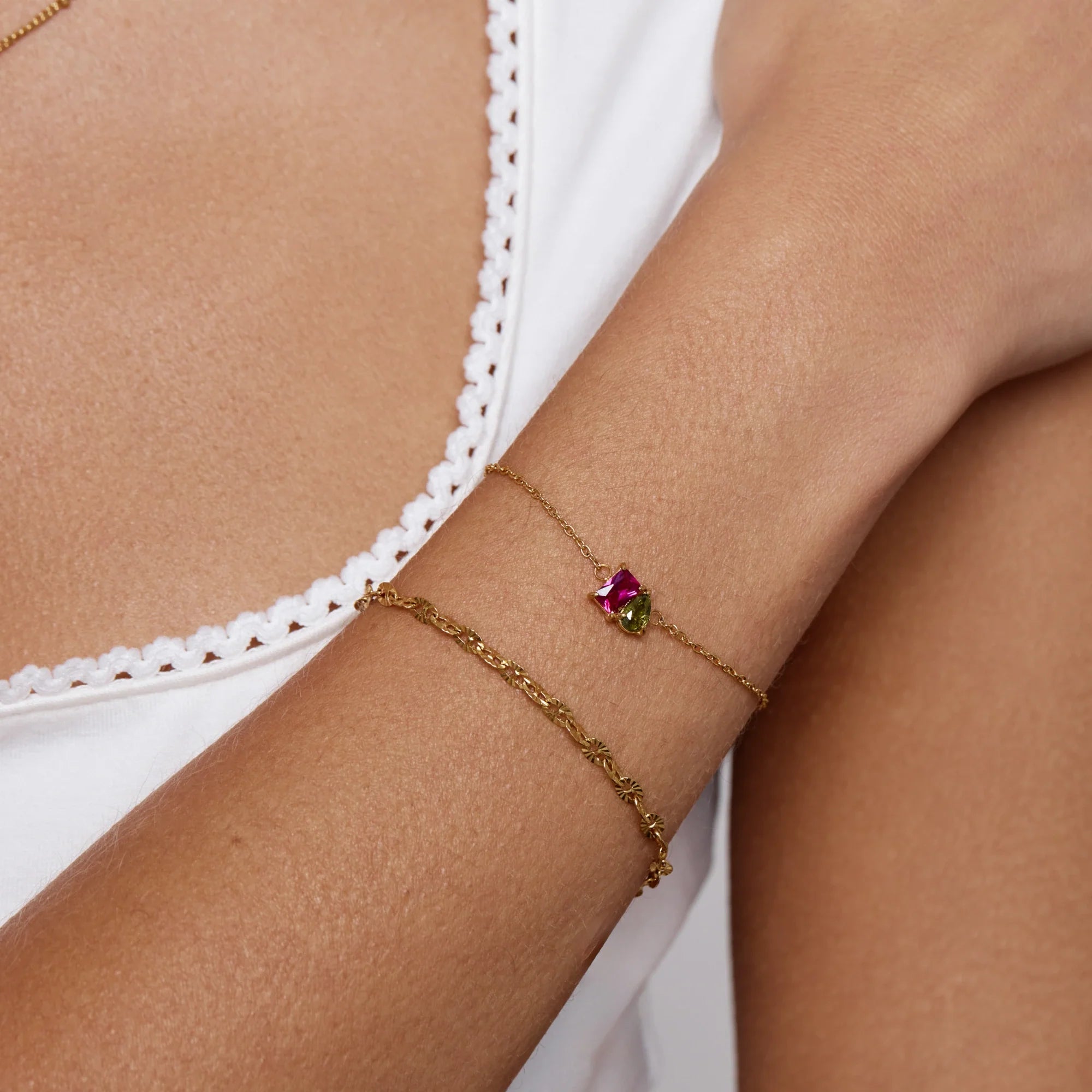 Forever Duo Birthstone Bracelet